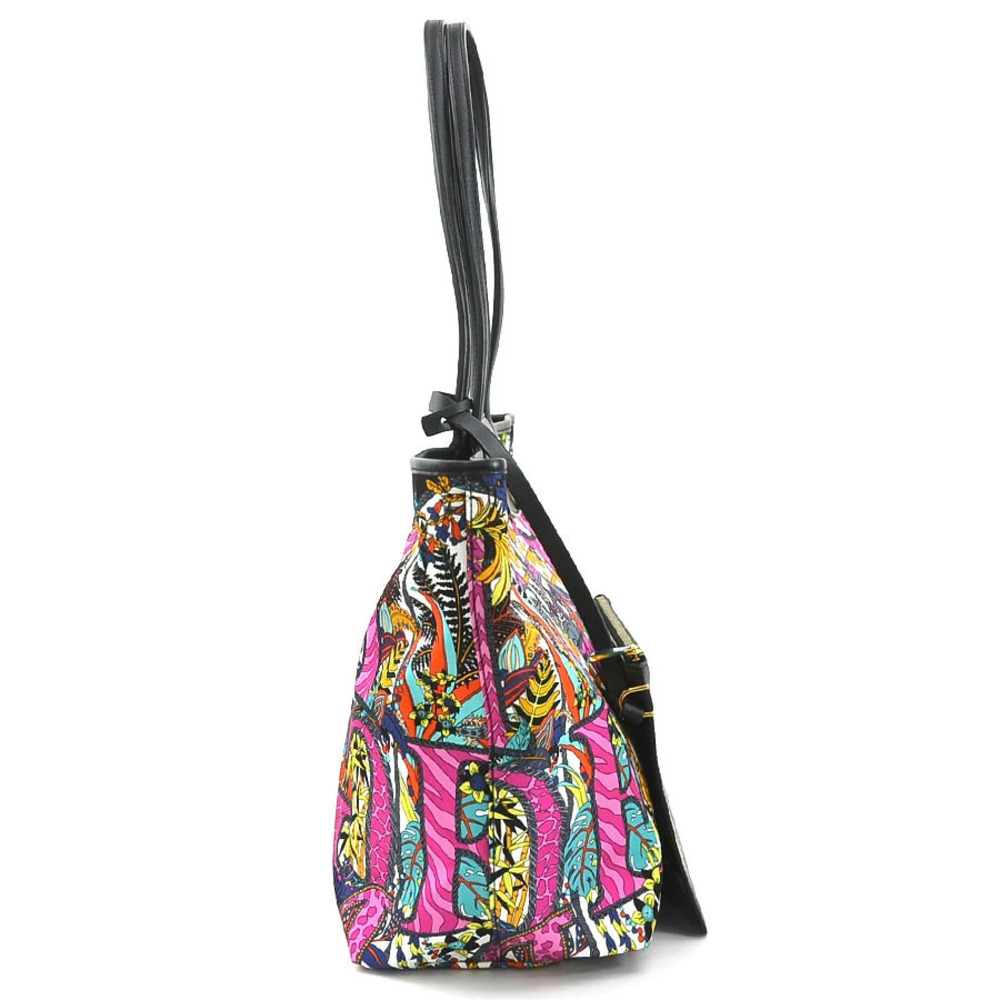 Salvatore Ferragamo leather Gancini tote bag shoulder multicolor Black